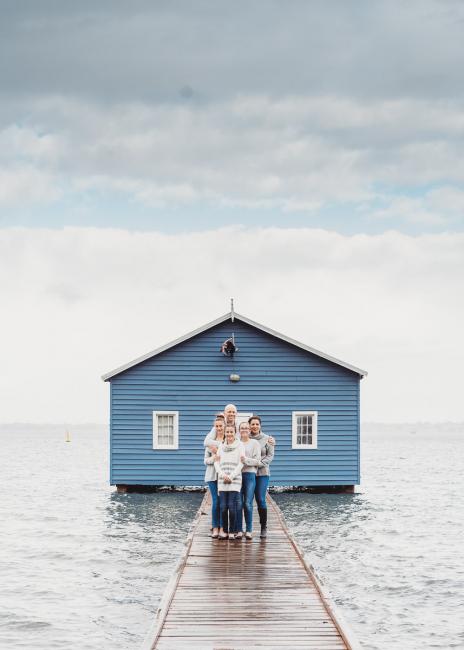 20180526-20180526-DSC_5673-2 Family of 5 on the jetty of the Crawley Boat Shed with family photographer Perth