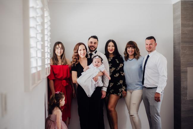 20180930-DSC_9340 Group shot before the Christening during events photography Perth session