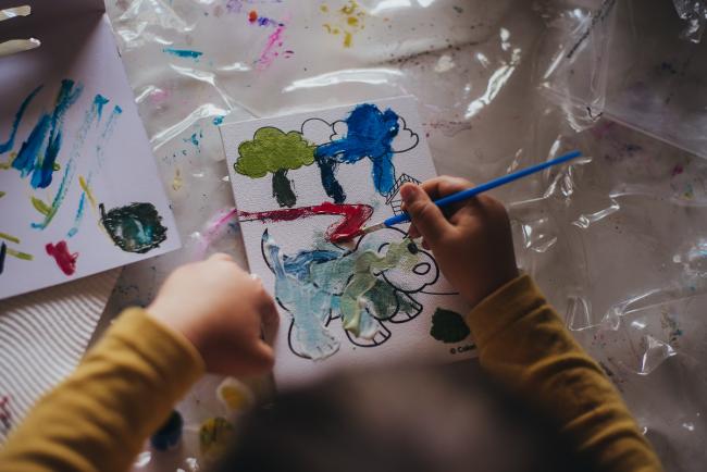 Painted canvas - family photographer Perth