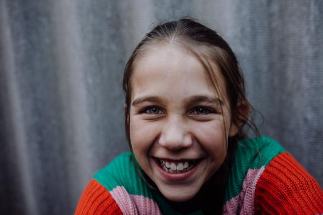 20190421-DSC_2240 Close up of a girl smiling with Perth family photographer