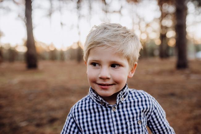 The-Pines-Family-Photographer-Perth-51-of-60 Little boy during a Perth Family Photography session during Golden Hour at The Pines