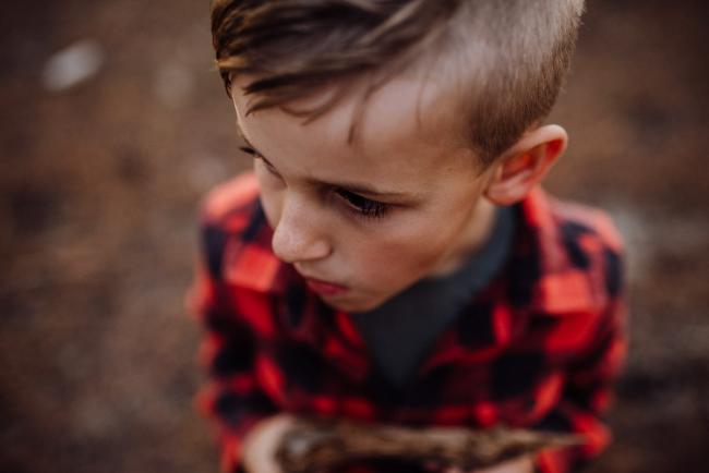 The-Pines-Family-Photographer-Perth-54-of-60 Top down image of little boy during a Perth Family Photography session during Golden Hour at The Pines