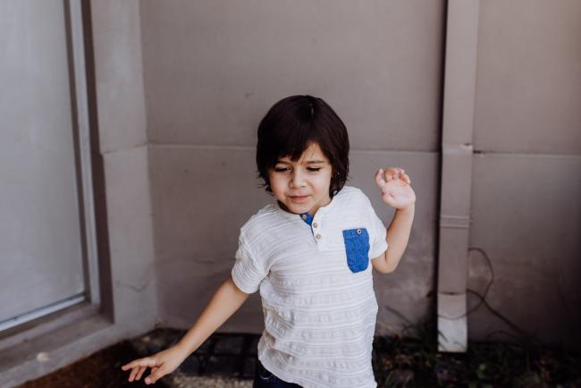 Perth-Family-Photographer-5-of-13 Little boy dancing with Perth family photographer