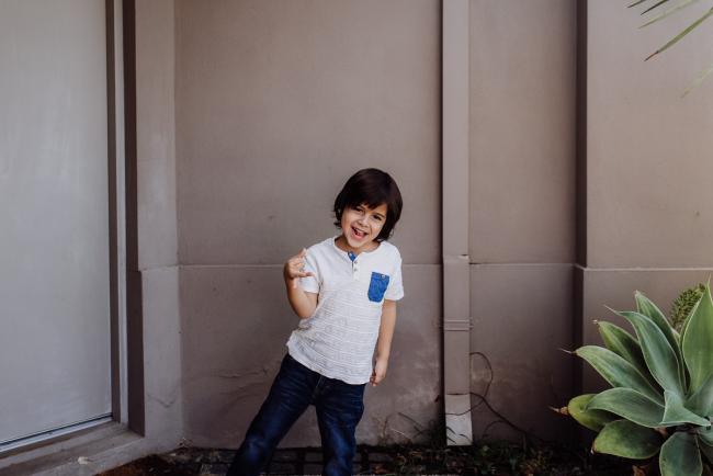 Perth-Family-Photographer-6-of-13 Little boy dancing with Perth family photographer