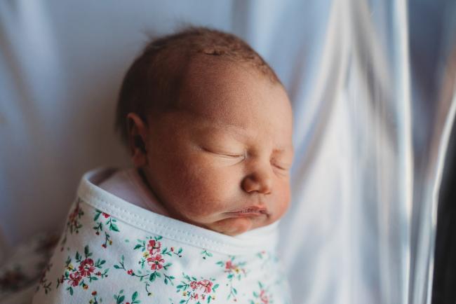 New baby cheeks during a Perth Fresh 48 photography session at SJOG Mt Lawley
