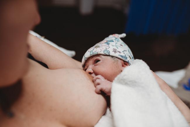Birth-Photographer-Perth-9-of-60 Newborn baby breastfeeding with Perth Birth Photographer at SJOG Mt Lawley
