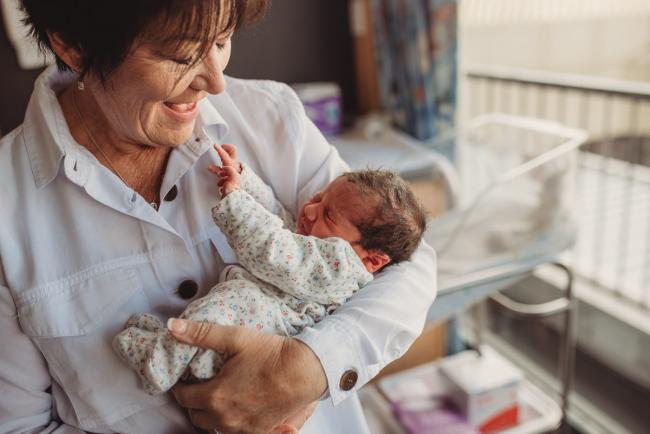 Newborn-and-Fresh-48-Photographer-Perth-SJOG-Mt-Lawley-22-of-51 Grandmother holding new baby with Perth Fresh 48 photographer at SJOG Mt Lawley
