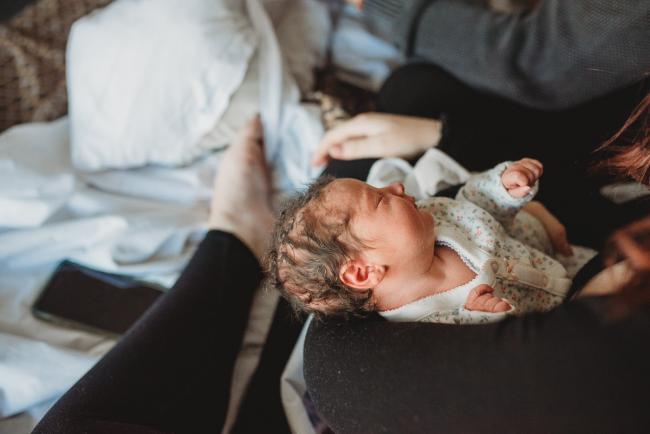 Newborn-and-Fresh-48-Photographer-Perth-SJOG-Mt-Lawley-5-of-51 Newborn baby in arms with Perth Fresh 48 photographer at SJOG Mt Lawley