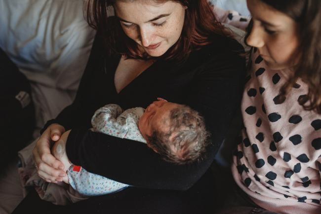 Newborn-and-Fresh-48-Photographer-Perth-SJOG-Mt-Lawley-7-of-51 Mother holding new baby with Perth Fresh 48 photographer at SJOG Mt Lawley