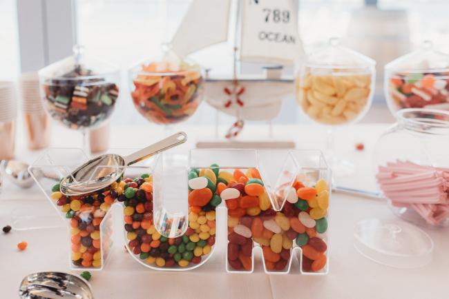 Lolly table during first birthday party with Perth Events Photographer