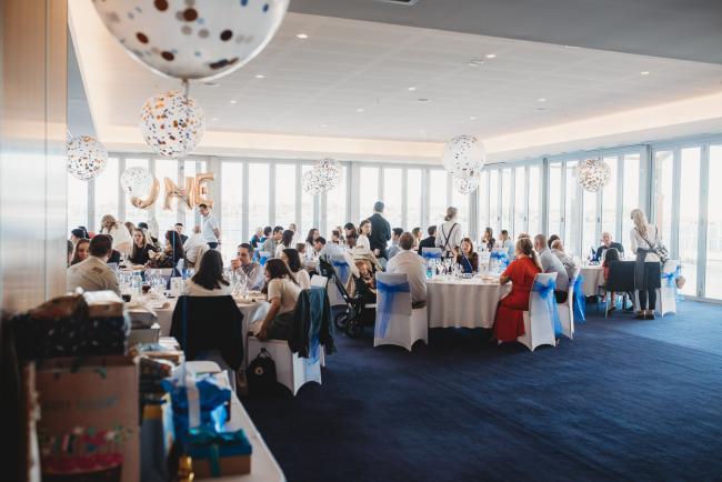 View of the room during first birthday party with Perth Events Photographer