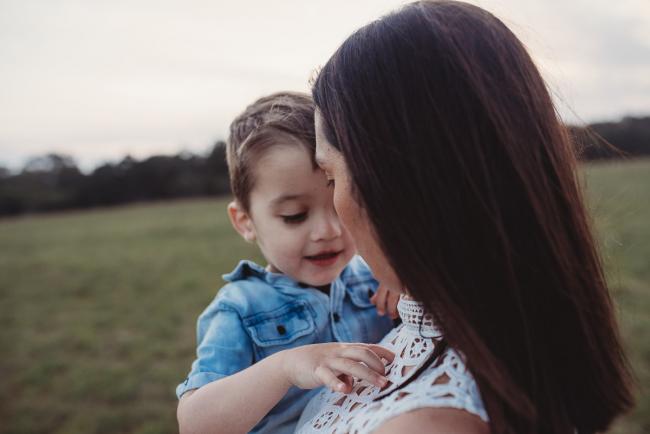 Mother and son during Perth family photographer session at Perry's Paddock