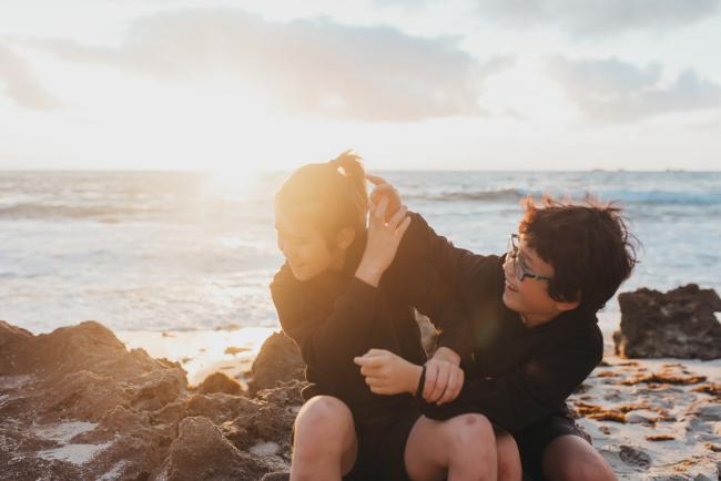 Family-Photographer-Perth-Burns-Beach-25-of-57 Brothers playing at Burns Beach with Perth Family Photographer