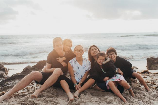 Family-Photographer-Perth-Burns-Beach-44-of-57 Family of 6 on beach at Burns Beach with Perth Family Photographer