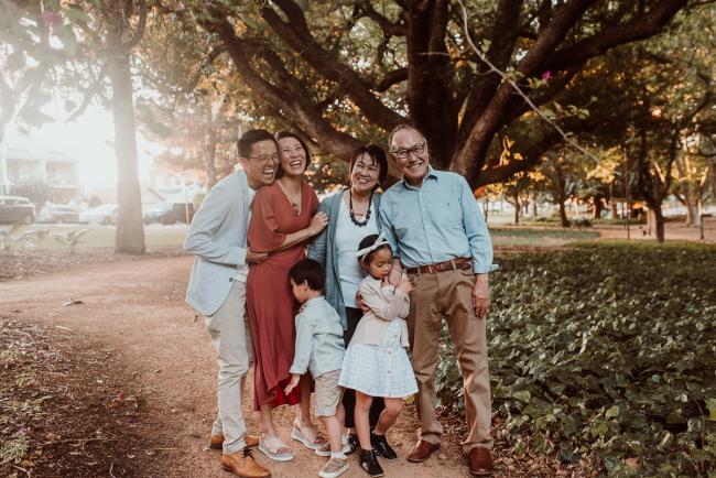 Family-Photographer-Perth-Hyde-Park-40-of-54 Family of four with grandparents during Perth extended family session at Hyde Park with Perth family photographer