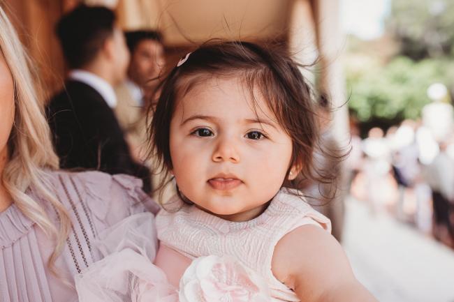 Perth-Events-Photographer-Christening-2-of-25 Close up of little girl at baptism at Macedonian Orthodox Church with Perth events photographer