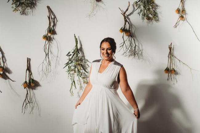 Woman in dress during a party at Cleaver St Event Space with Perth events photographer